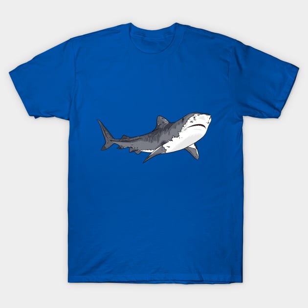 Tiger Shark T-Shirt by Black Snow Comics